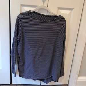 Lululemon Long Sleeve Back in Action Tee Striped